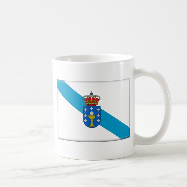 Galicia (Spanien) flagga Kaffemugg (Höger)