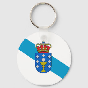 Galicia (Spanien) flagga Nyckelring