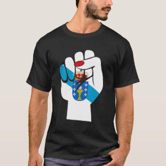 Galicien Galicisk Flagga Bandeira Do Orgullo Galeg T Shirt
