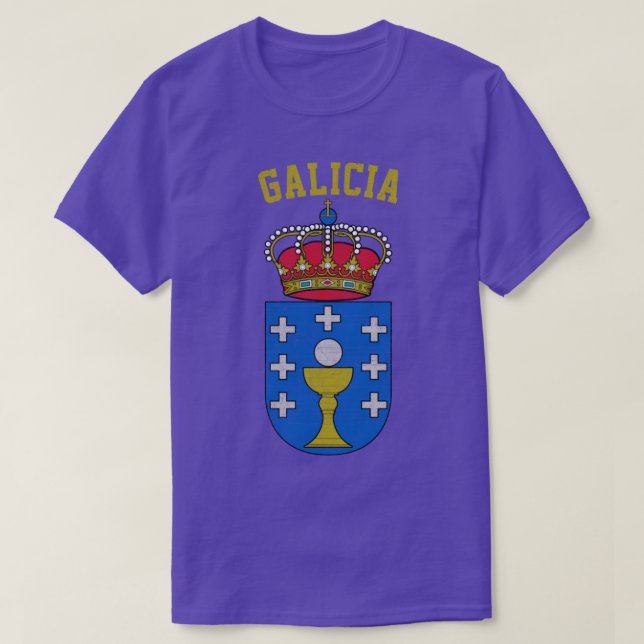 Galiciens Vintage Faded-utseendedesign T Shirt (Design framsida)