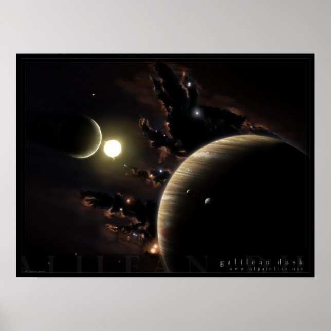 Galilean Dusk Poster (Framsidan)