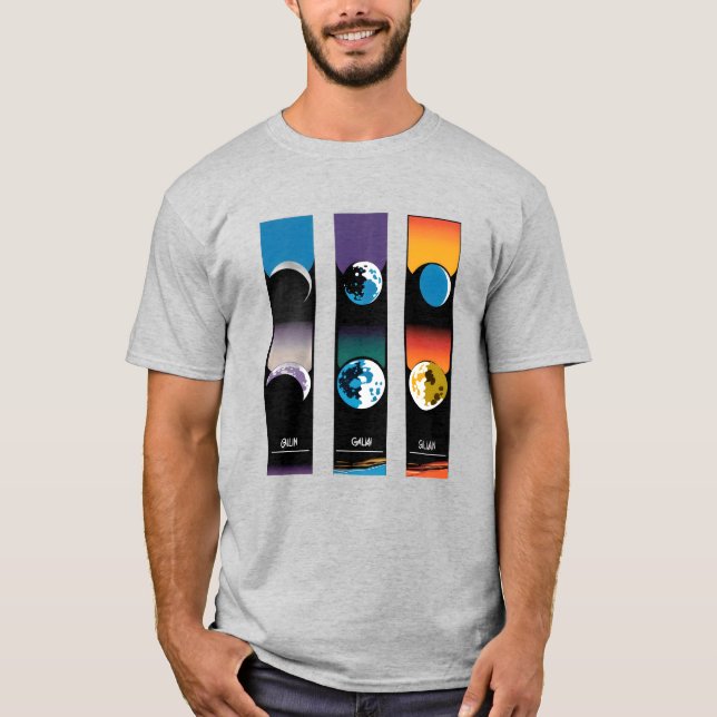 Galilean Måne av Jupiter T Shirt (Framsida)