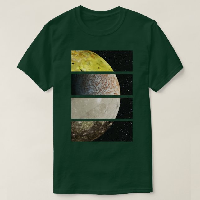 Galilean Måne av Jupiter T Shirt (Design framsida)