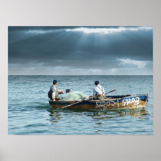 Galilee Fisherman - Pescadores Galileus em Israel Poster (Framsidan)