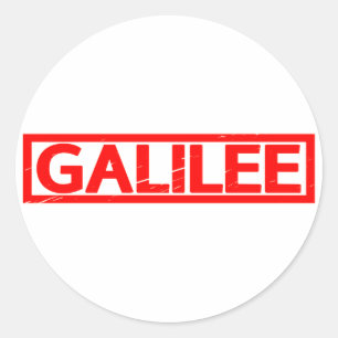 Galilee Frimärke Runt Klistermärke