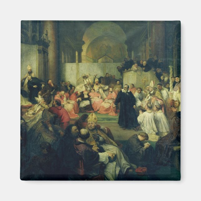 Galilei inför rådet, 1861 magnet (Framsidan)