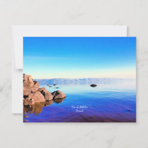 Galilens hav, Israel landskapsfotografi Vykort