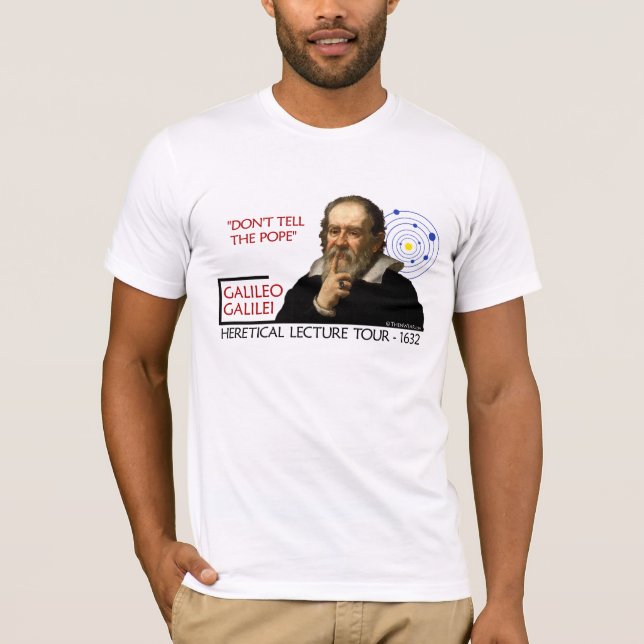 Galileo 1632 föreläser turnerar (bekläda avbildar tee shirt (Framsida)