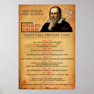 Galileo 1632 Heresy Tour-Poster Poster