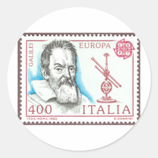 Galileo Galilei Buttons and Magnets Runt Klistermärke