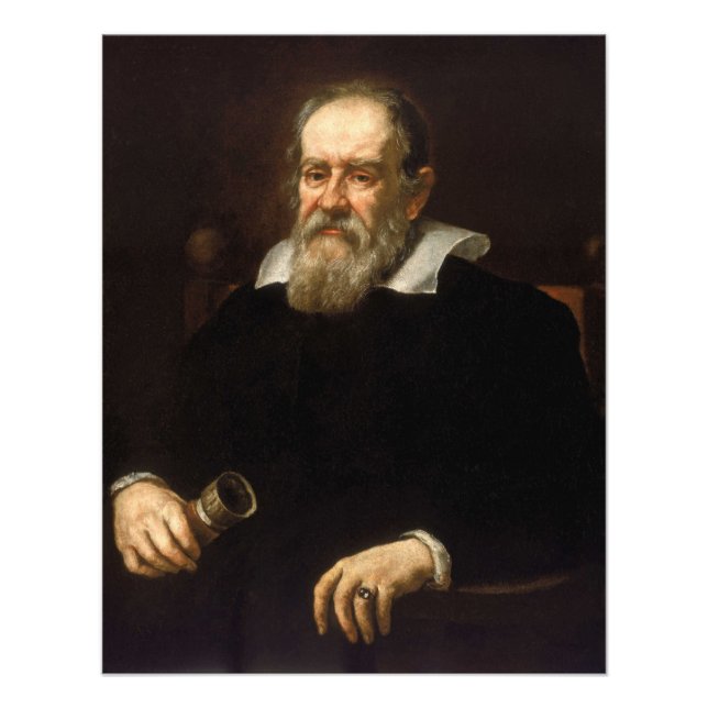 Galileo Galilei: Far of Science & Astronomy Fototryck (Framsidan)