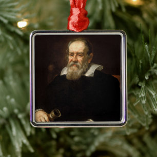Galileo Galilei: Far of Science & Astronomy Julgransprydnad Metall