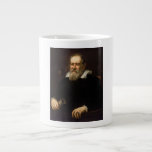 Galileo Galilei: Far of Science & Astronomy Jumbo Mugg<br><div class="desc">Justus Kungermans, en flamländsk konstnär, fångade Galileo Galilei oljefärg omkring 1636. Porträtt skildrar den berömda forskaren under sina senare år. Hans vita skägg och kläder för mörk har en känsla av ålder och erfarenhet. Ett teleskop, det instrument som revolutionerade hans livs arbete, ligger på en framträdande plats i hans händer....</div>