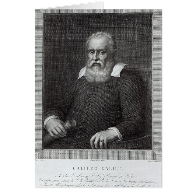 Galileo Galilei Hälsningskort (Framsidan)