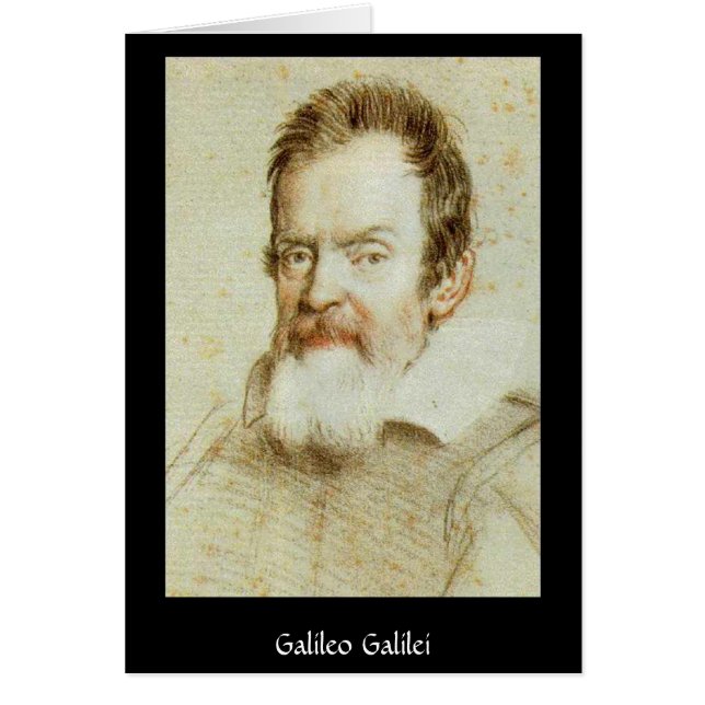 Galileo Galilei Hälsningskort (Framsidan)
