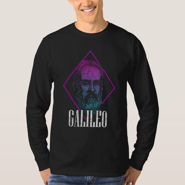 Galileo Galilei Physicist Physics Science Astronom T Shirt (Framsida)