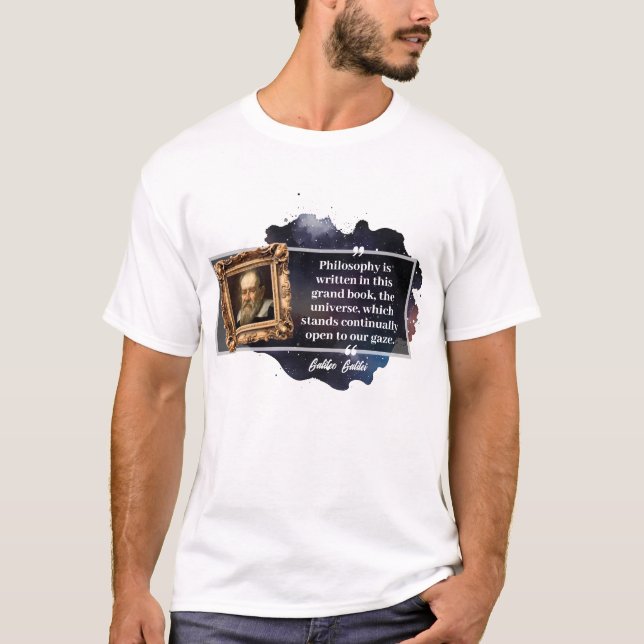 Galileo Galilei Quote Shirt T (Framsida)