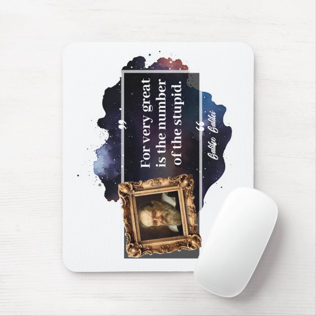 Galileo Galilei Stort antal dumma människor Musmatta (Med mus)
