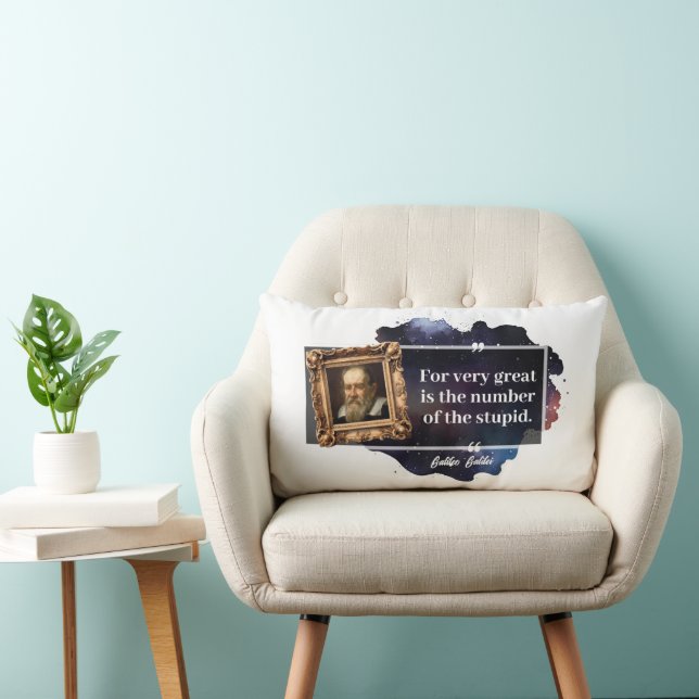 Galileo Galilei Underbart nummer för den dumma Lumbarkudde (Stol)