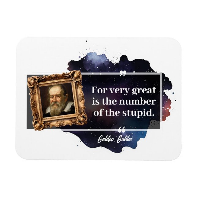 Galileo Galilei Underbart nummer för den dumma Magnet (Horisontell)