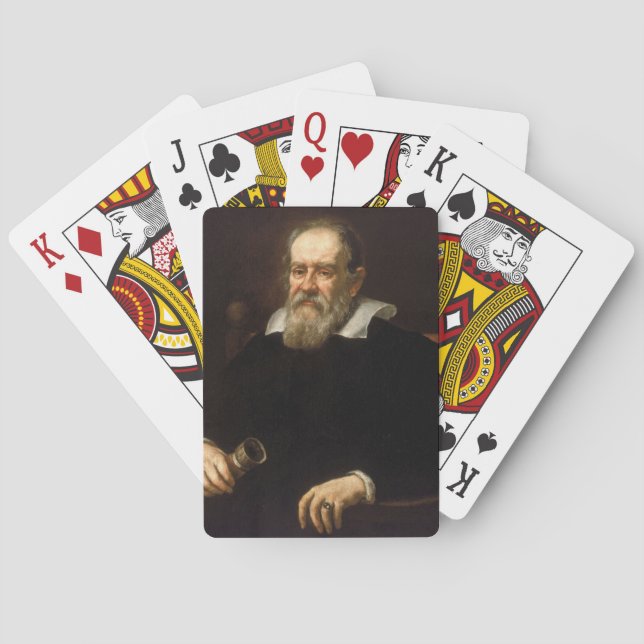 Galileo Galilei: Vetenskapens och astronomins fade Casinokort (Baksidan)