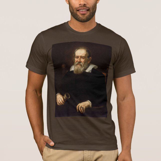 Galileo Galilei: Vetenskapens och astronomins fade T Shirt (Framsida)