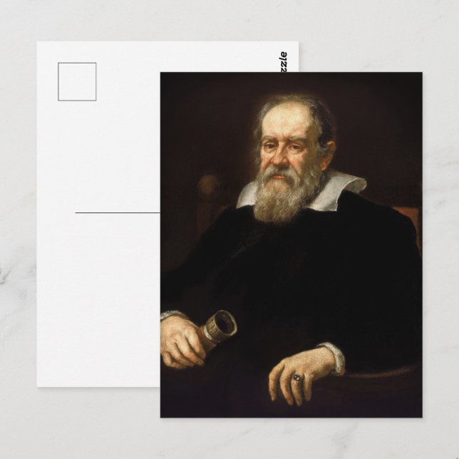Galileo Galilei Vykort (Fram/baksida)