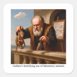 Galileo’s horrifying use of laboratory animals. fyrkantigt klistermärke