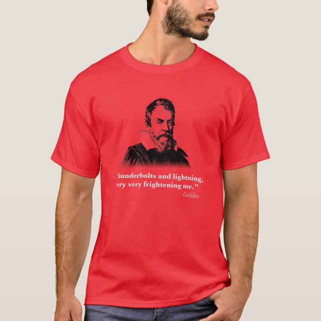 Galileo thunderbolts och blixt, silhouette t shirt (Framsida)