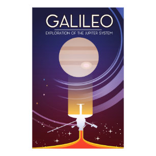Galileo - utforskning av det Jupiter systemet Fototryck
