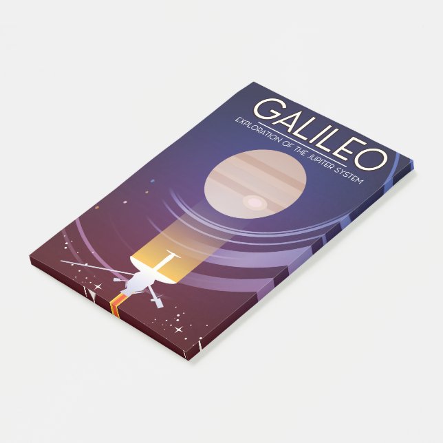 Galileo - Utforskning av Jupiter-systemet Post-it Block (Vinklad)