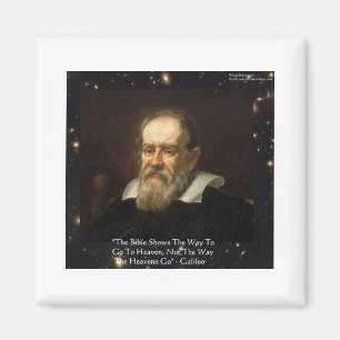 Galileo "Vägen Till Himlen" Citat Gåvor T-shirts M Magnet