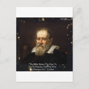 Galileo "Vägen till himlen" Citatpresenter T-shirt Vykort