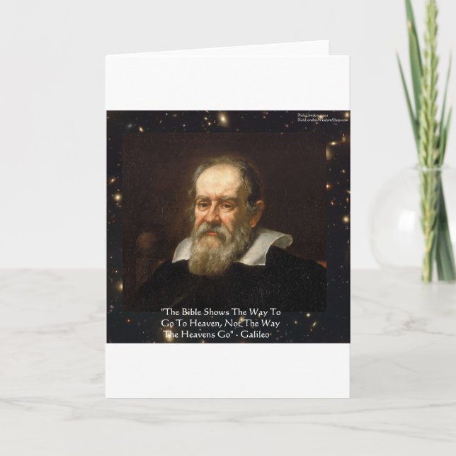 Galileo "Vägen Till Himlen" Citatpresenter Tröjor  Kort (Framsida)
