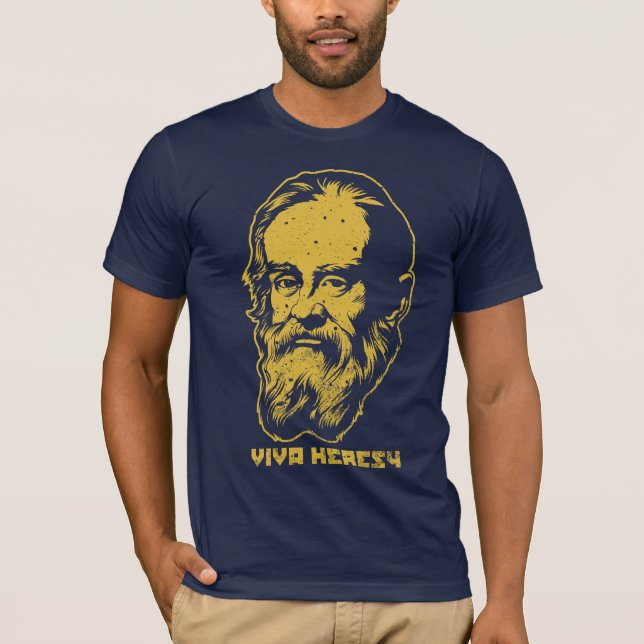 Galileo "Viva heresi" skjorta Tee Shirt (Framsida)