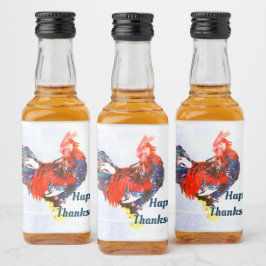 galinakisk, tupp-Personlig Spritflaskor Etikett