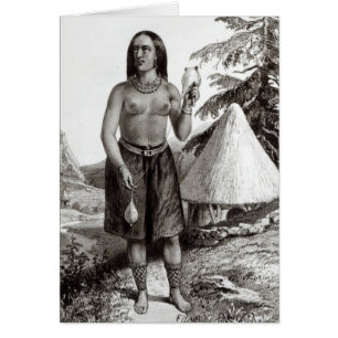 Galla Woman Hälsningskort