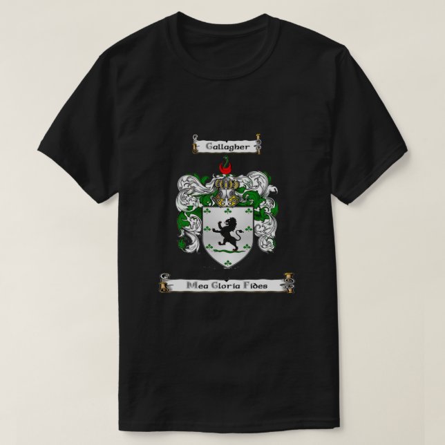 Gallagher Family Crest och Motto Classic T Shirt (Design framsida)