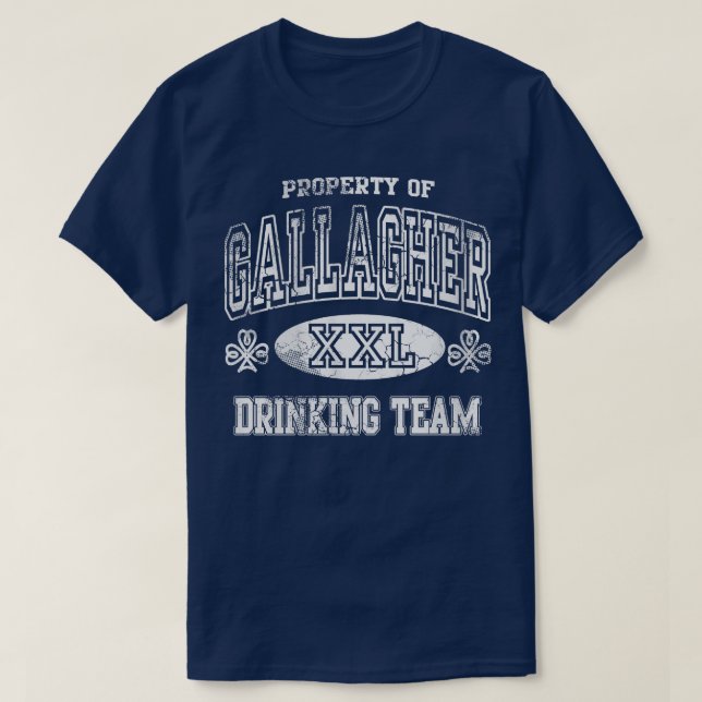 Gallagher Irish Drinking Team St patricks day T Shirt (Design framsida)