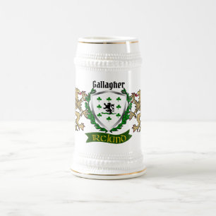Gallagher/O'Gallagher Irish Shield Beer Stein Sejdel
