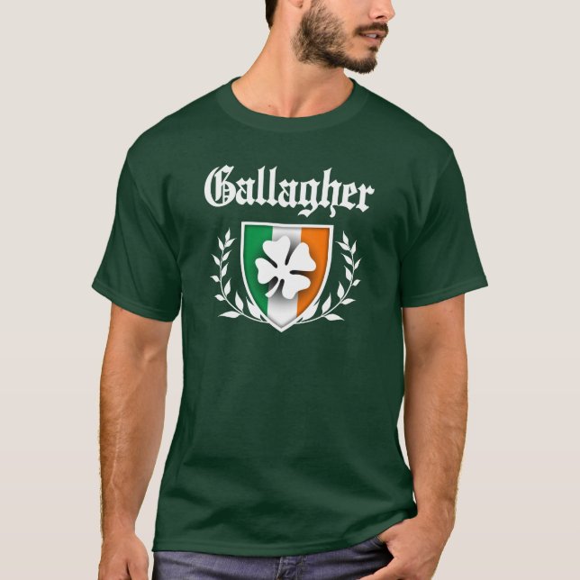 Gallagher Shamrockvapensköld T-shirt (Framsida)
