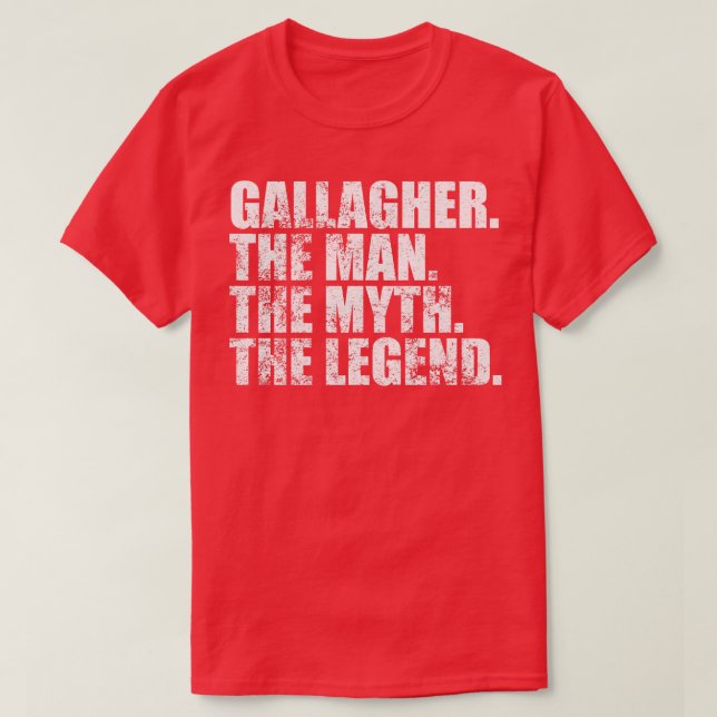 GallagherGallagher Family namn Gallagher, efternam T Shirt (Design framsida)