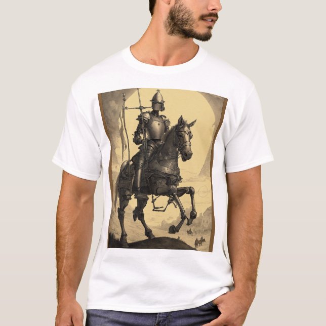 Gallant Knight: Timless Medieval T Shirt (Framsida)
