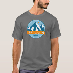 Gallatin Range Montana Wyoming T Shirt