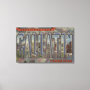 Gallatin Tennessee - stora brevplatser Canvastryck
