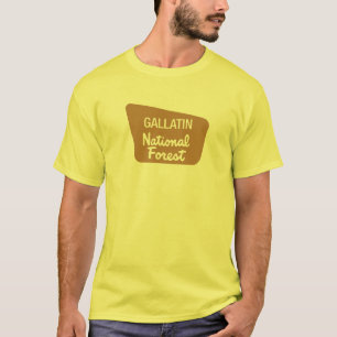 Gallatinnationalskog (underteckna), tee shirt