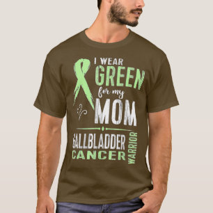 Gallblåscancer Medvetenhet om Mamma Ribbon T Shirt