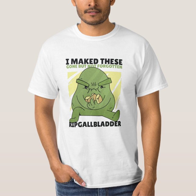 Gallblåsstenar T Shirt (Framsida)