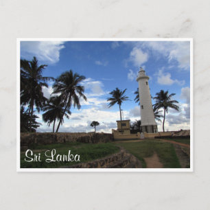 galle fort fyr vykort