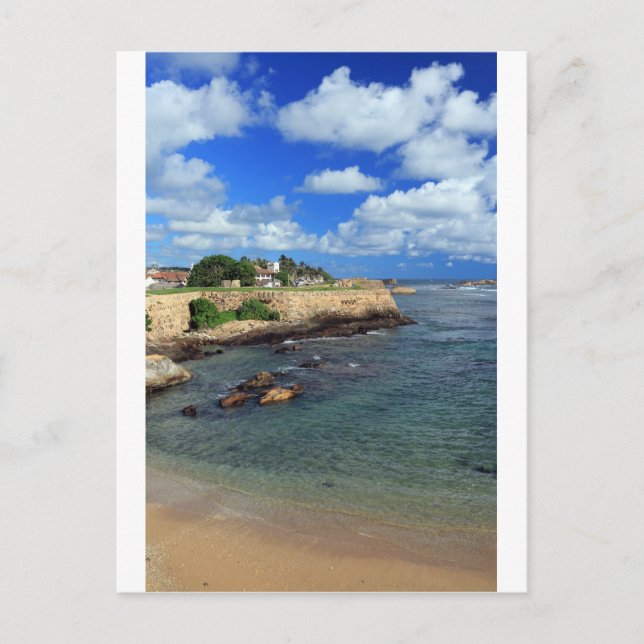 Galle Fort och Indiska oceanen Sri Lanka Vykort (Framsida)
